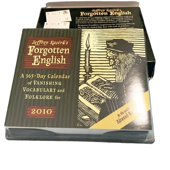 Jeffrey Kacirk's Calendar Forgotten English 365 Day 2010 New in Original Box - Picture 4 of 4